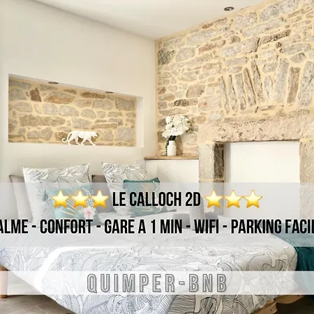 Le Calloch 2D - Studio 4 Etoiles - Quartier Gare - Wifi - Netflix Quimper Extérieur photo